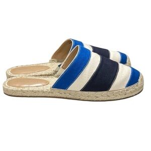 Banana Republic Canvas Stripes Mule Espadrilles